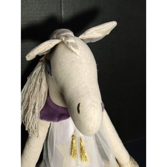 Pottery Barn Kids Everly Tan Linen Horse 28" DESIGNER DOLL Stuffed Animal 2015 - Picture 4 of 11